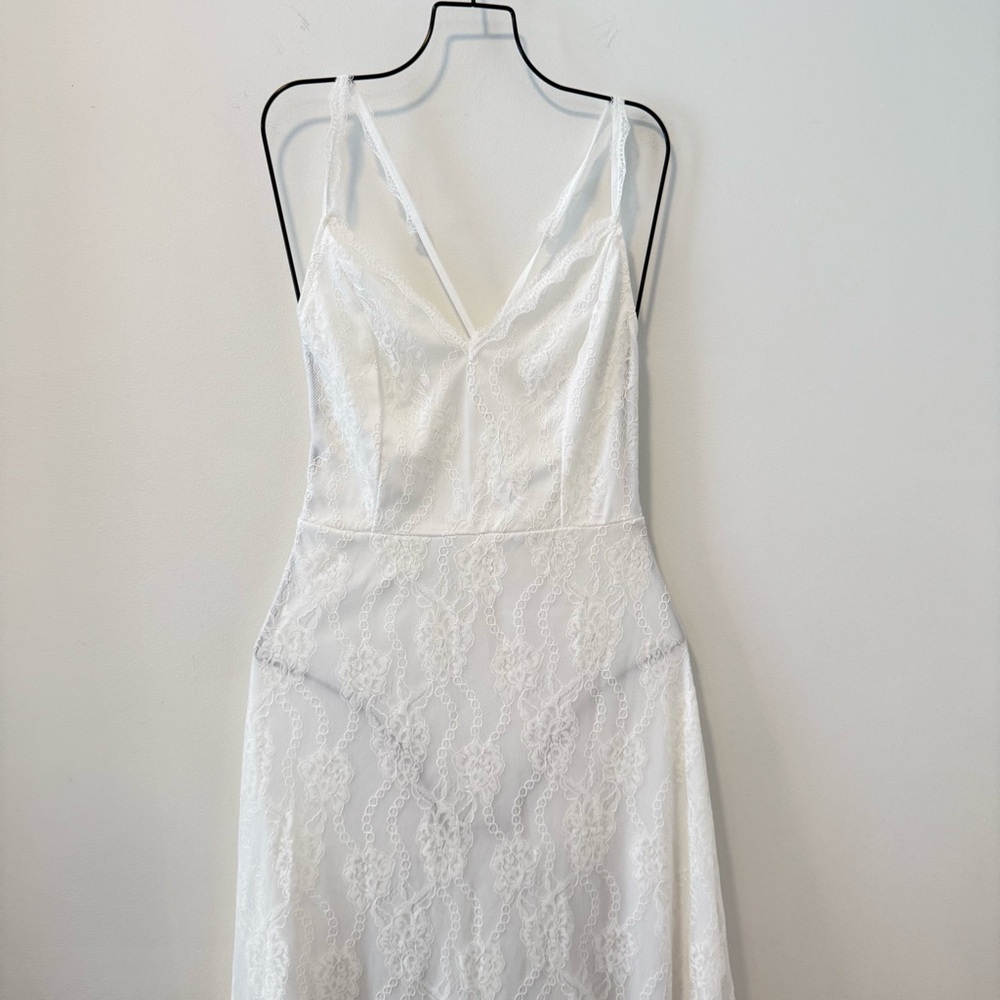 White Lace Dress Size XL New With Tags #Lux-G